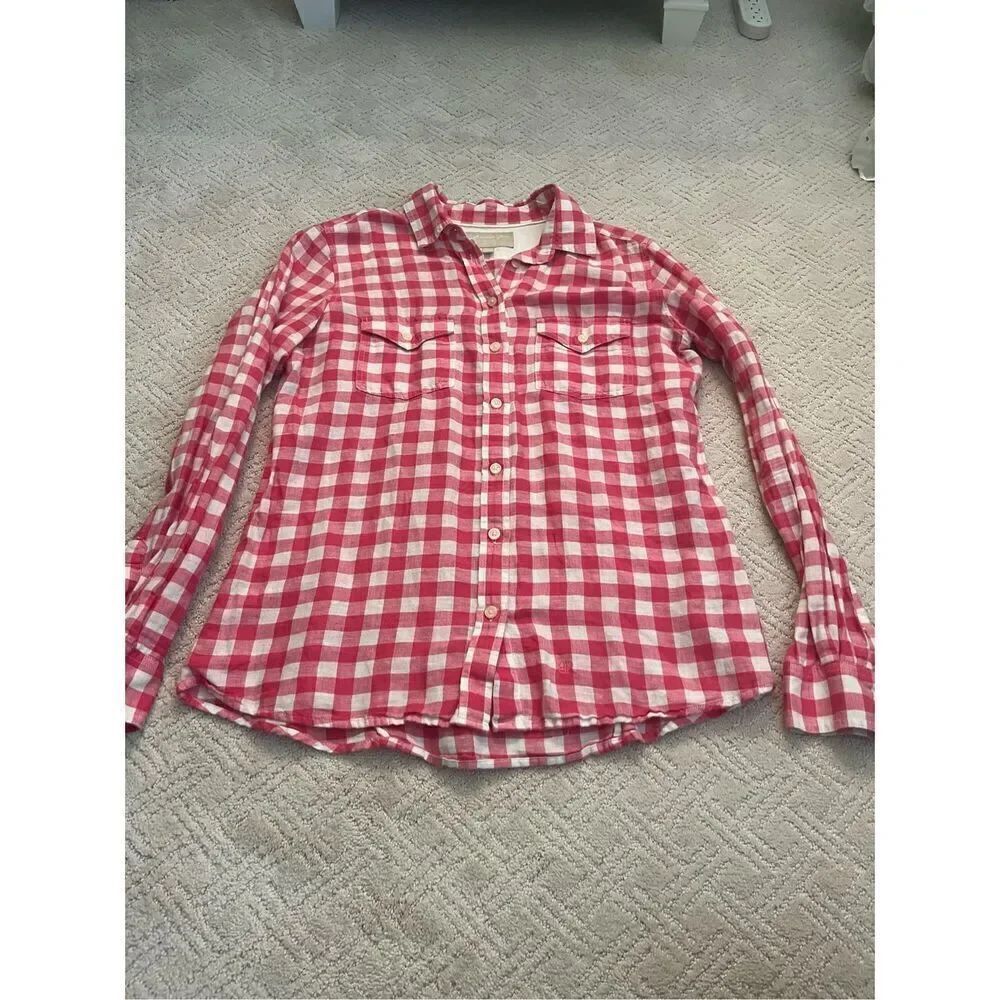EUC Banana Republic Soft Wash Linen/Cotton Shirt